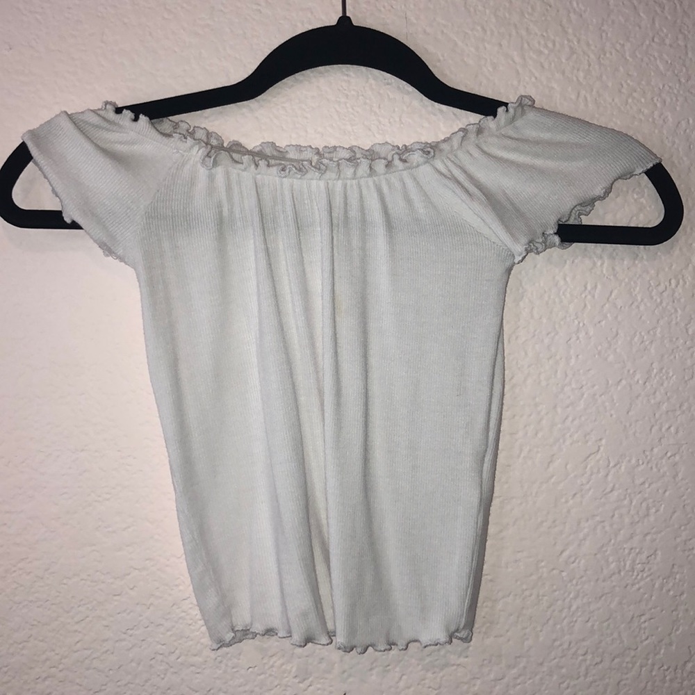 Garage Off The Shoulder Ruffle Top